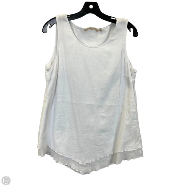 Top Sleeveless By Soft Surroundings In White, Size: S For Cheap