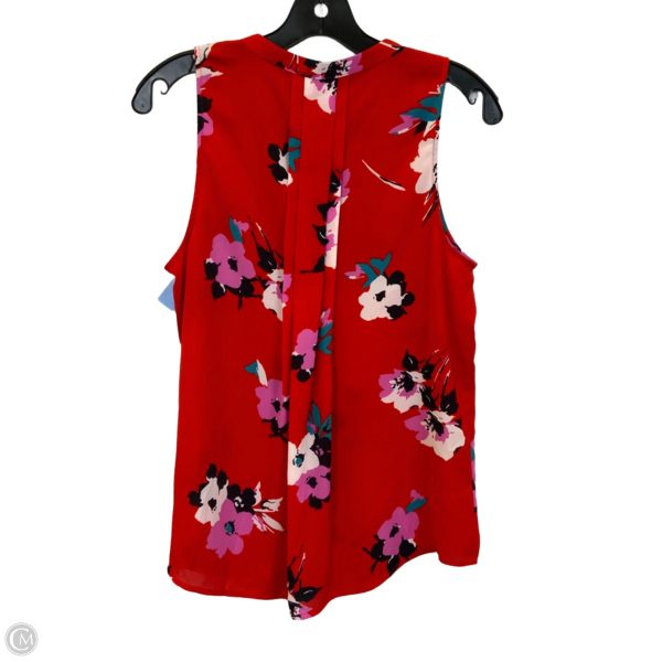 Top Sleeveless By Ann Taylor In Red & White, Size: S For Discount - Image 2