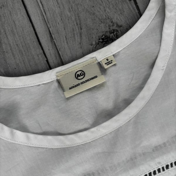 Top Short Sleeve By Adriano Goldschmied In White, Size: S Cheap - Image 3
