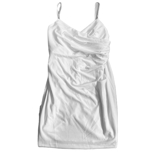 White Dress Party Short By Julies & Cleo, Size: 3x Online now