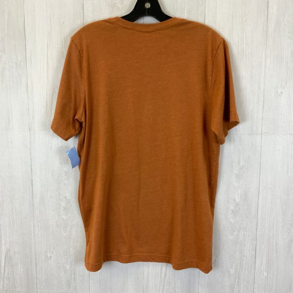 Top Short Sleeve By Bella + Canvas In Brown, Size: L Cheap - Image 2