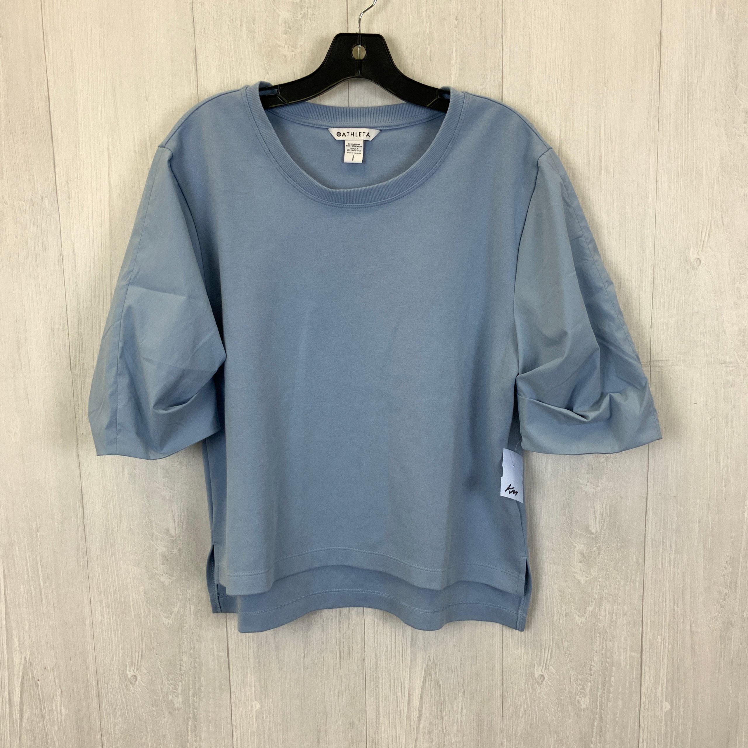 Top Short Sleeve Basic By Athleta In Blue, Size: S Online Hot Sale