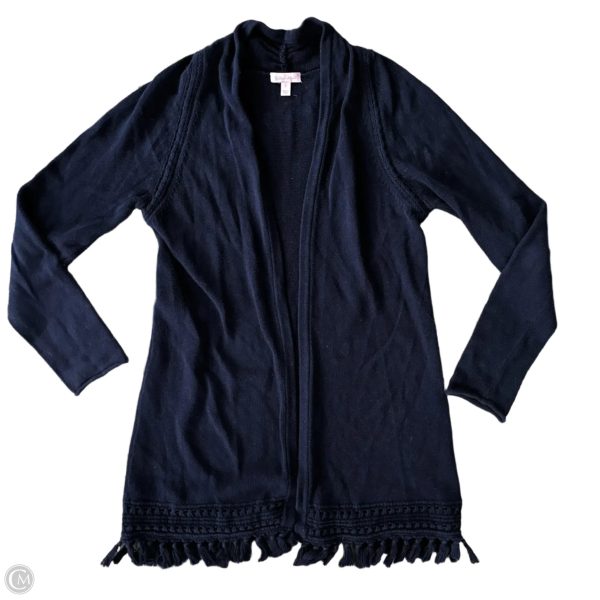 Sweater Cardigan Designer By Lilly Pulitzer In Navy, Size: L For Cheap