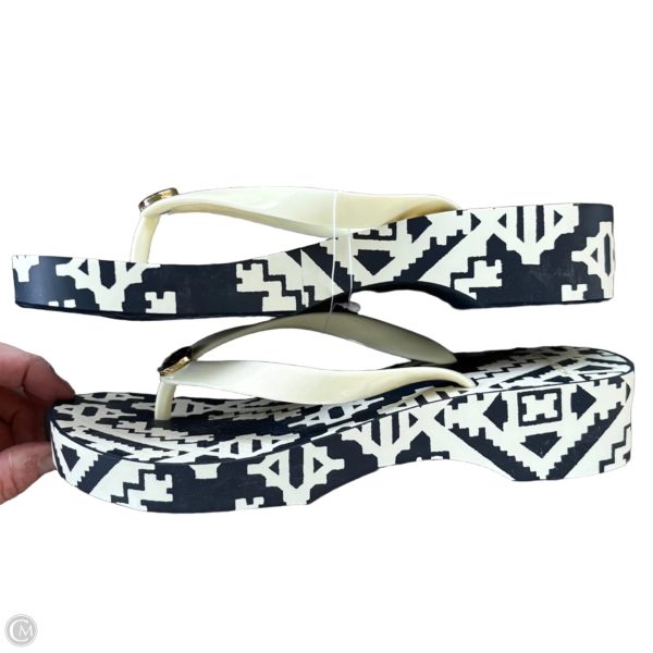 Sandals Designer By Tory Burch In Navy, Size: 7 Cheap - Image 2