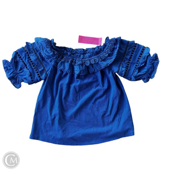 Top 3 4 Sleeve Designer By Lilly Pulitzer In Blue, Size: Xs Hot on Sale