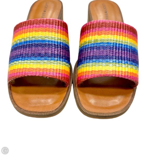 Sandals Heels Block By Lucky Brand In Rainbow Print, Size: 7.5 on Sale - Image 3
