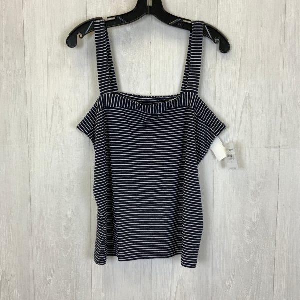 Blue & White Tank Top Loft, Size L Online now
