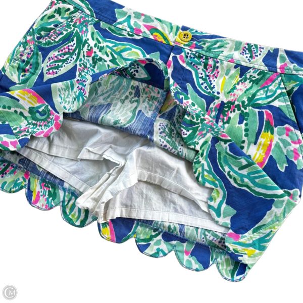 Skort Designer By Lilly Pulitzer In Blue & Green, Size: 12 For Cheap - Image 2