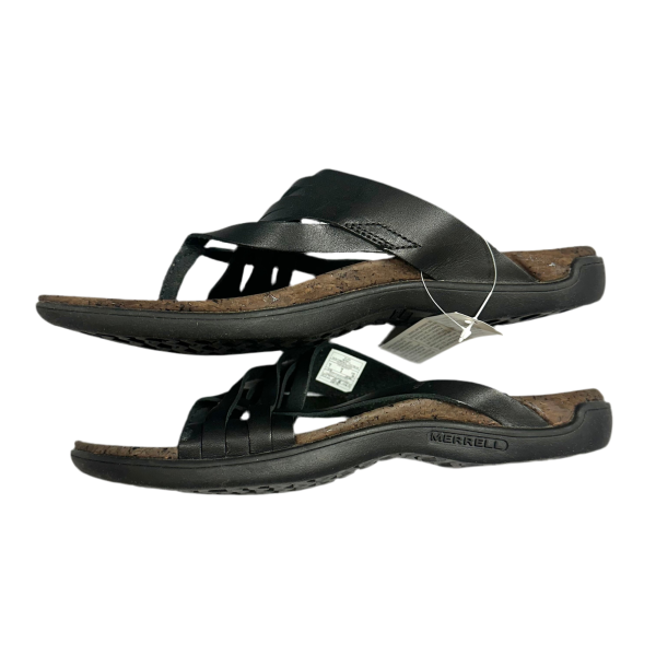 Sandals Flip Flops By Merrell In Black, Size: 7 Supply - Image 2