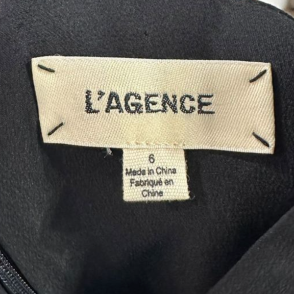 Black Dress Casual Maxi By L Agence, Size: M Cheap - Image 3