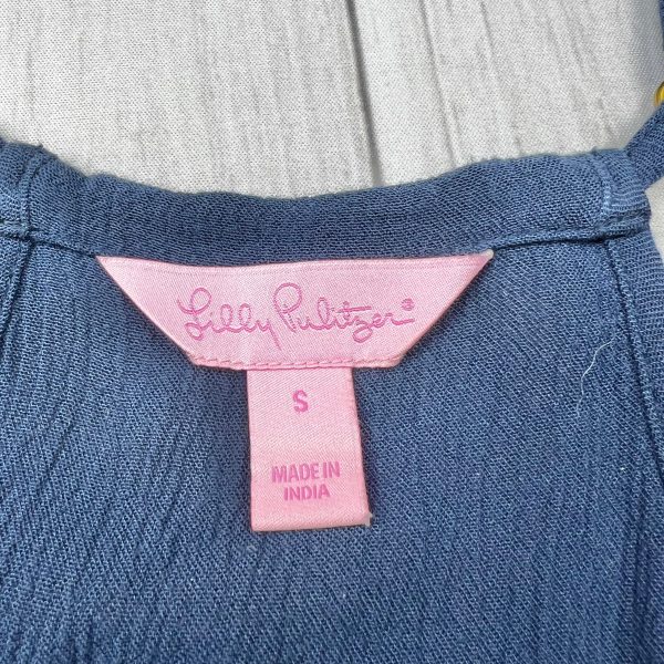 Navy Top Sleeveless Designer By Lilly Pulitzer, Size: S For Discount - Image 3