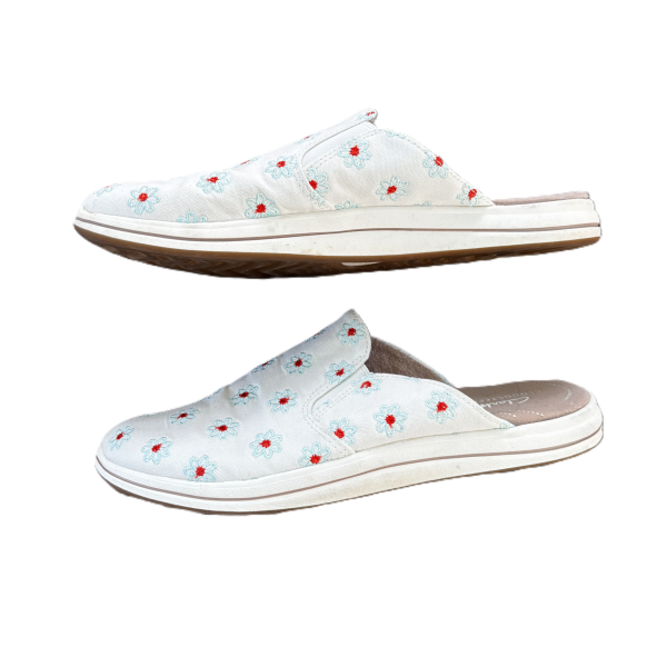 Shoes Flats By Clarks In Floral Print, Size: 6.5 Supply - Image 2