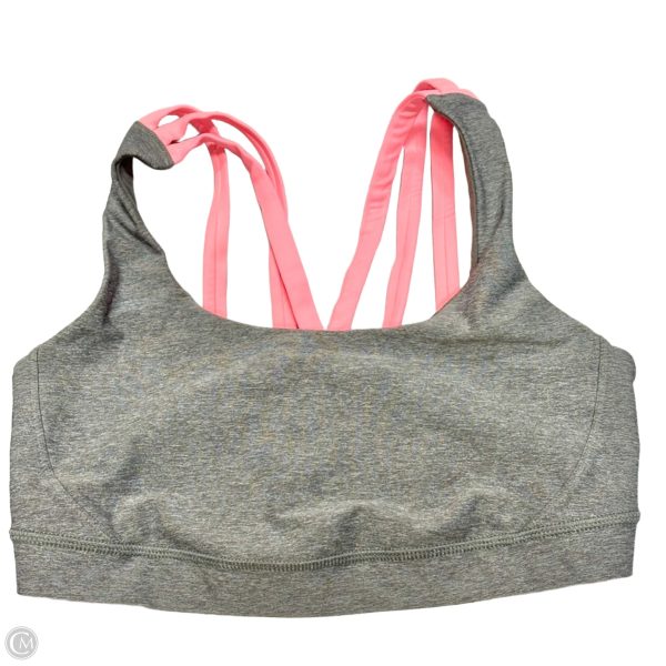 Athletic Bra By Lululemon In Grey & Pink, Size: M Sale